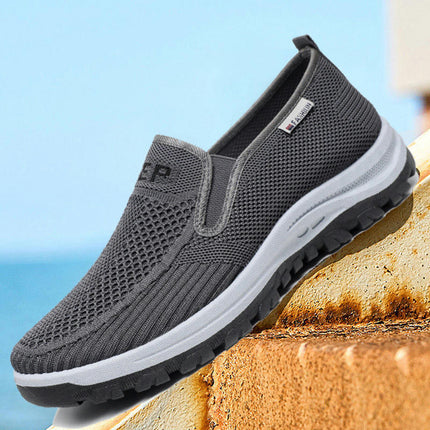 Men's Mesh Breathable Lightweight Non-Slip Outdoor Casual Slip-on Walking Shoes