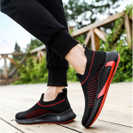 Mens Slip On Walking Shoes Non Slip Running Lightweight Tennis Breathable Workout Shoes