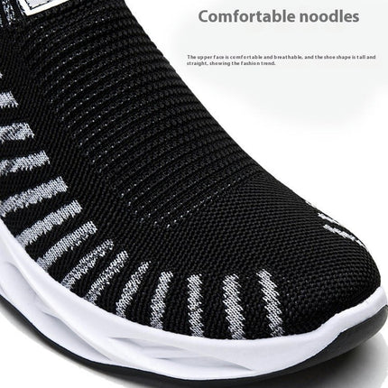 Mens Lightweight Running Casual Walking Sneakers Comfortable Gym Slip On Shoe