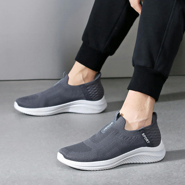 Slip On Shoe for Men - Lightweight Mesh Tennis Shoes for Fitness Running and Casual Wear