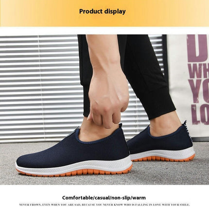 Shoes for Men's Fashion Casual Ultra Lightweight Breathable Jogging Sports Slip On Casual Sneaker