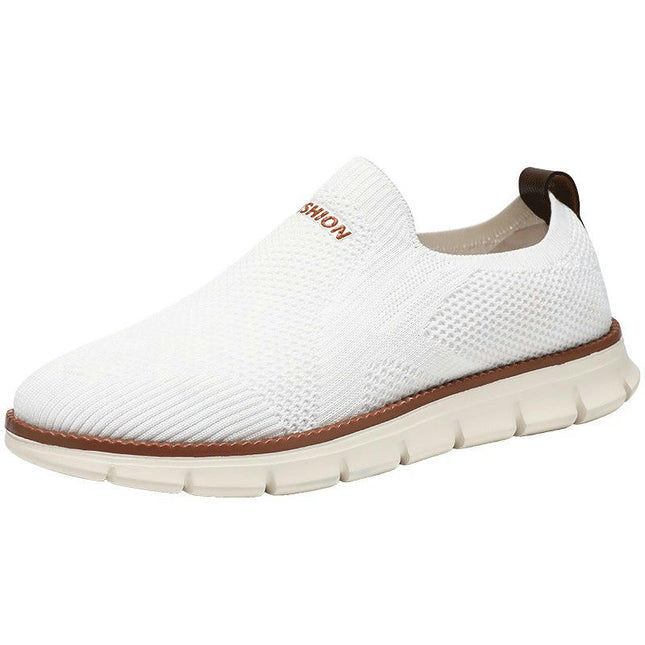 Mens Fashion Fly Woven Mesh Breathable and Comfortable Slip On - for All Season