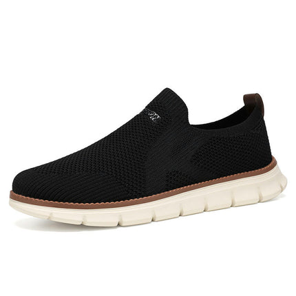 Mens Fashion Fly Woven Mesh Breathable and Comfortable Slip On - for All Season