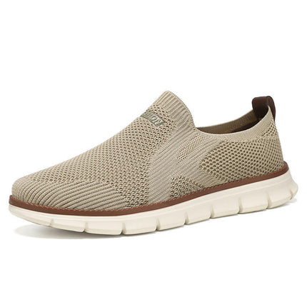 Mens Fashion Fly Woven Mesh Breathable and Comfortable Slip On - for All Season