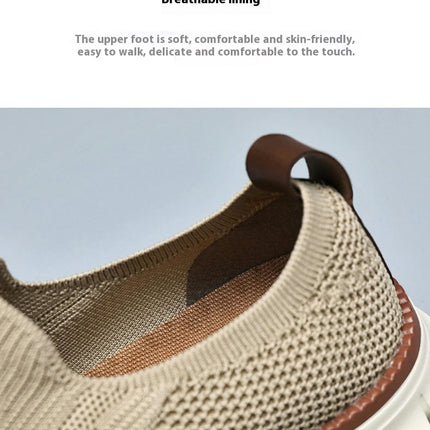 Mens Fashion Fly Woven Mesh Breathable and Comfortable Slip On - for All Season