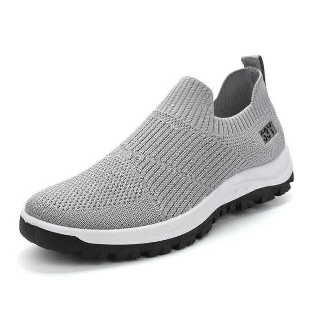 Men's Casual Slip-on Shoes Business Mesh Breathable Walking Shoes Tennis Comfortable Shoes