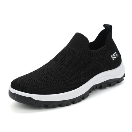 Men's Casual Slip-on Shoes Business Mesh Breathable Walking Shoes Tennis Comfortable Shoes