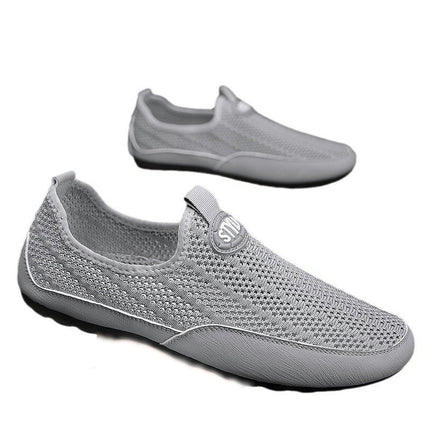 Mens Breathable Slip-on Shoes Casual Mesh for Banquets Work Parties