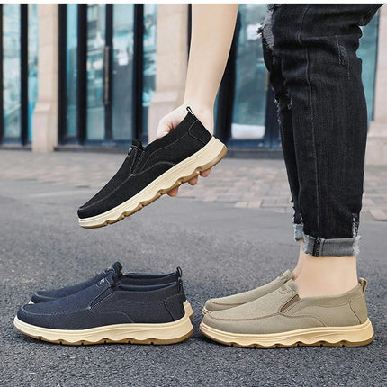 Men's Classic Low Top Shoes Canvas Fashion Sneaker with Soft Insole - Causal Dress Shoes