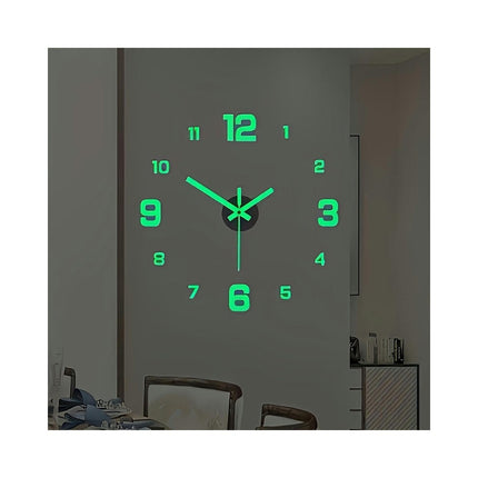 Simple Cover Decorative Clock, Silent Digital Wall Sticker Clock, Creative Self-adhesive Wall Clock