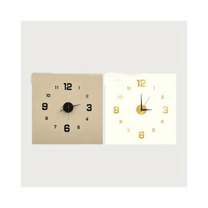 Simple Cover Decorative Clock, Silent Digital Wall Sticker Clock, Creative Self-adhesive Wall Clock