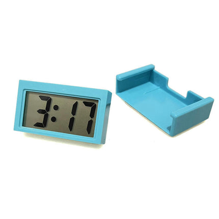 Mini Desktop Clock Car Truck Dashboard Time Self Adhesive Bracket Car Electronic Digital Clock