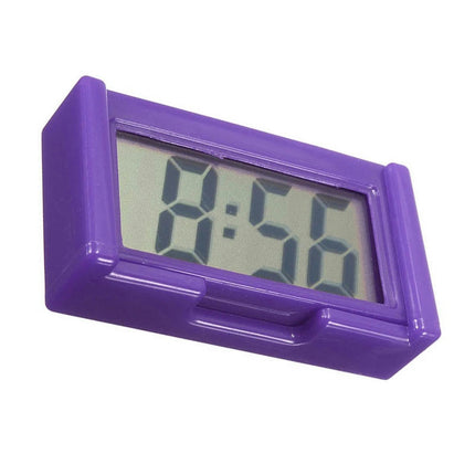 Mini Desktop Clock Car Truck Dashboard Time Self Adhesive Bracket Car Electronic Digital Clock