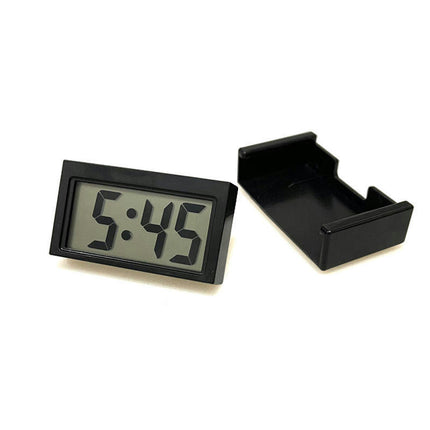 Mini Desktop Clock Car Truck Dashboard Time Self Adhesive Bracket Car Electronic Digital Clock