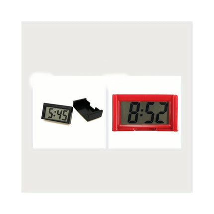 Mini Desktop Clock Car Truck Dashboard Time Self Adhesive Bracket Car Electronic Digital Clock