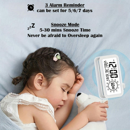 Alarm Clock, Alarm Clock+Timer+Thermometer+Calendar Reminder Alarms, Snooze Mode