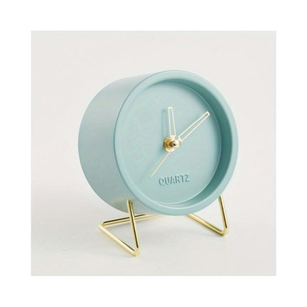 1pc, Silent Hand Clock Table Clock for Heavy Sleepers Decoration for Living Room and Bedroom