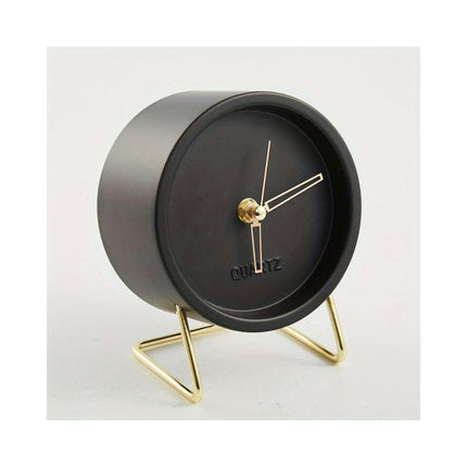 1pc, Silent Hand Clock Table Clock for Heavy Sleepers Decoration for Living Room and Bedroom