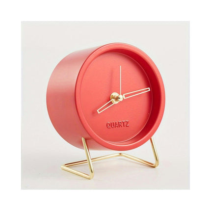 1pc, Silent Hand Clock Table Clock for Heavy Sleepers Decoration for Living Room and Bedroom