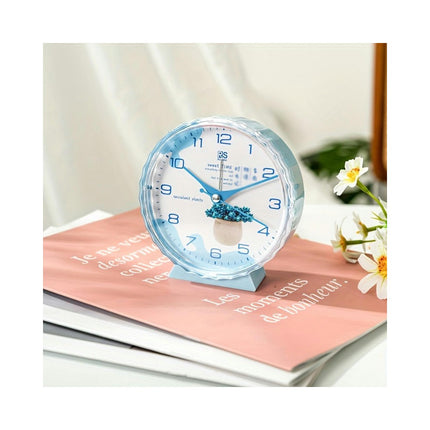 1pc Cartoon Design Alarm Clock, Modern Minimalist Round Tabletop Clock for Home, Office, School