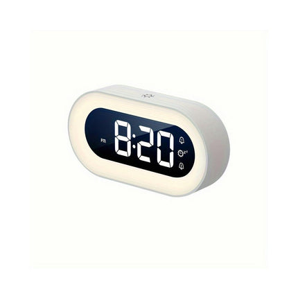 1pc Battery-Powered LED Cartoon Alarm Clock With Adjustable Brightness Ideal For Bedroom And Kitchen