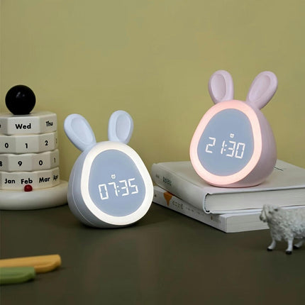 1pc Cute Rabbit Alarm Clock Intelligent Alarm Clock For Home Room Living Room Office Decor