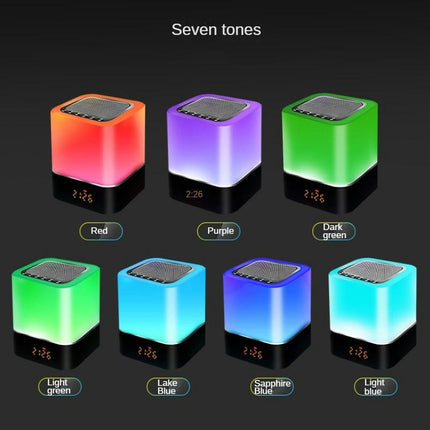 Night Light Speaker Digital Alarm Clock Light Clock  Suitable for Family Gatherings and Parties