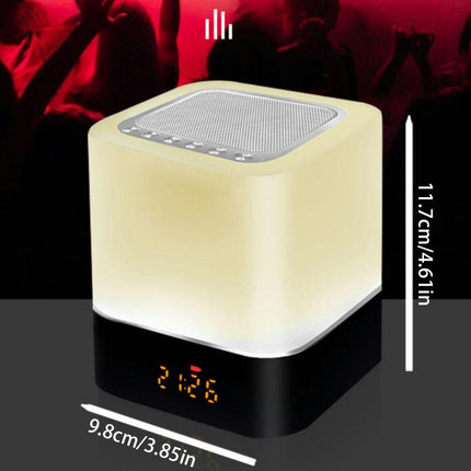 Night Light Speaker Digital Alarm Clock Light Clock  Suitable for Family Gatherings and Parties