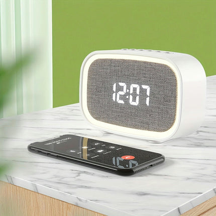 Sleep Aid Wireless Alarm Clock Wireless Alarm Clock LED Digital Display Clock Smart Nightlight