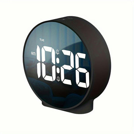 Digital Alarm Clock, Large Display With Date And Day Desk Clock, Bedroom Bedside Home Office Decor