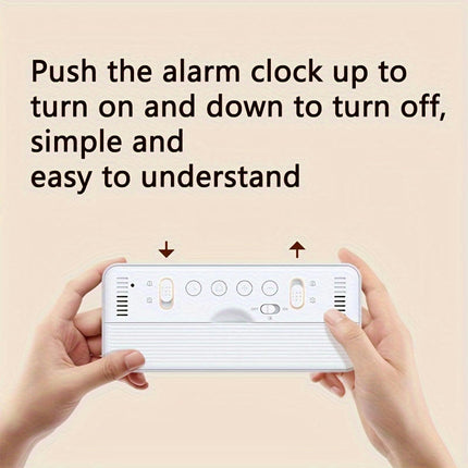 Digital Alarm Clock Portable Desk Clock with Large Display, Date Feature for Bedroom and Home