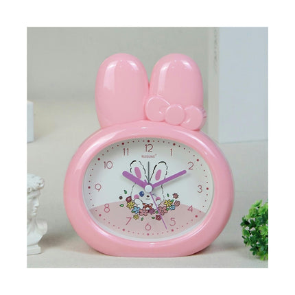 Cute Cartoon Rabbit Alarm Clock with Night Light Beep Alarm Feature for Back to School