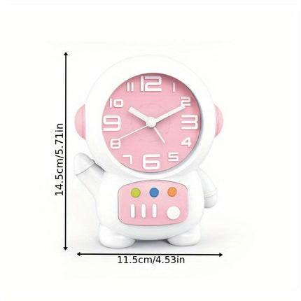 1pc Astronaut Cartoon Alarm Clock For Home Room Living Room Office Decor