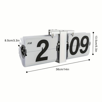 Flipping Out Wall And Tabletop Flip Clock, Battery Operated Digital Display AM/PM