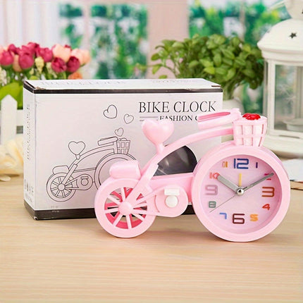 Unique Bicycle-Shaped Silent Alarm Clock Ideal for Home, Living Room, Bedroom & Office Decor