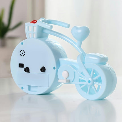 Unique Bicycle-Shaped Silent Alarm Clock Ideal for Home, Living Room, Bedroom & Office Decor