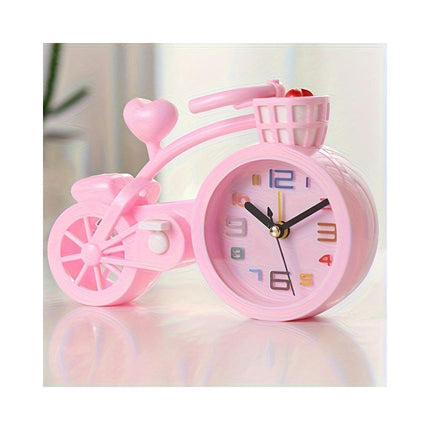 Unique Bicycle-Shaped Silent Alarm Clock Ideal for Home, Living Room, Bedroom & Office Decor