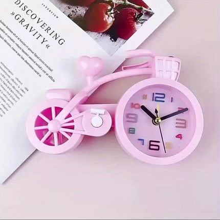 Unique Bicycle-Shaped Silent Alarm Clock Ideal for Home, Living Room, Bedroom & Office Decor