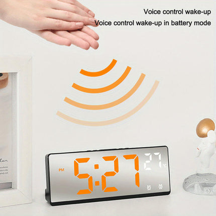 6.9 Inches Electronic Alarm Clock 5 Levels Brightness Adjustable Clock