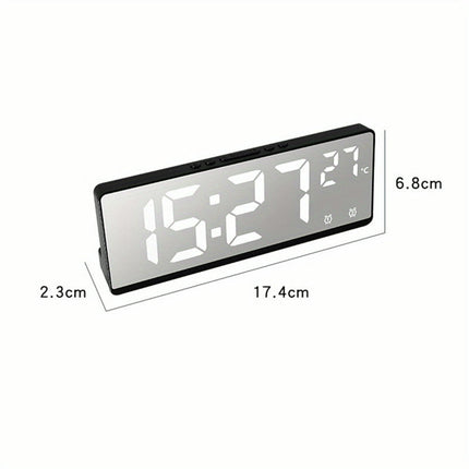 6.9 Inches Electronic Alarm Clock 5 Levels Brightness Adjustable Clock