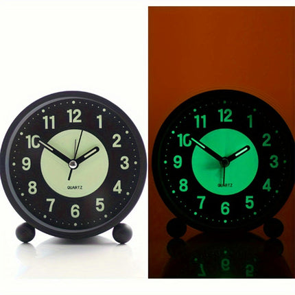 Charming Cartoon-Themed Silent Alarm Clock with Luminous Display-Mute for Bedroom & Travel