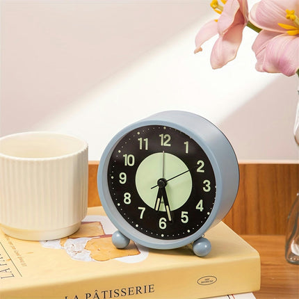 Charming Cartoon-Themed Silent Alarm Clock with Luminous Display-Mute for Bedroom & Travel