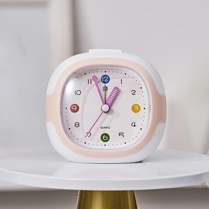 Battery-Powered, Rectangular, Travel Alarm Clock with LED Light Suitable for Bedside or Desk