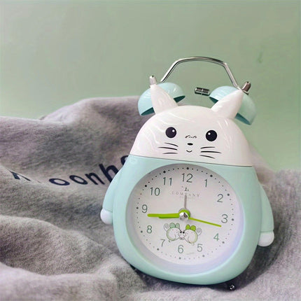 Cute Hamster Cartoon Alarm Clock - Loud & Silent  Perfect for Back to School & Christmas Gifts