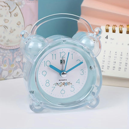 1pc Simple Crystal Alarm Clock Bedside Desk Clock, Student Alarm Clocks For Home Room Living Room Decor