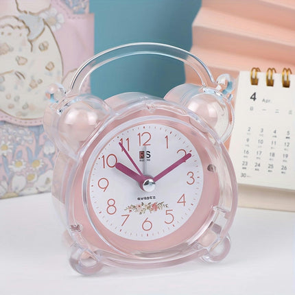 1pc Simple Crystal Alarm Clock Bedside Desk Clock, Student Alarm Clocks For Home Room Living Room Decor