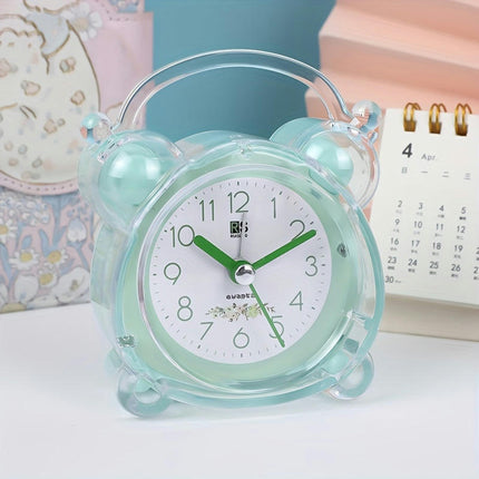 1pc Simple Crystal Alarm Clock Bedside Desk Clock, Student Alarm Clocks For Home Room Living Room Decor