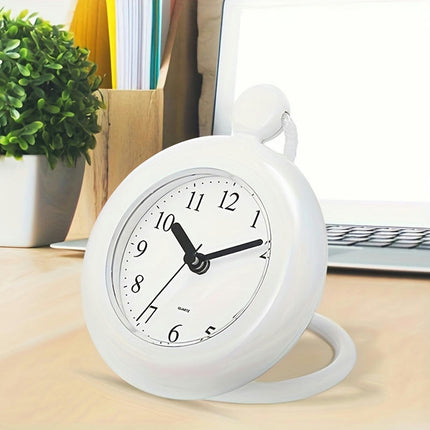 1pc Clock Bathroom Waterproof Lanyard Clock Adjustable Round Alarm Table Decoration