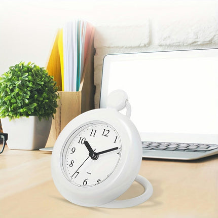 1pc Clock Bathroom Waterproof Lanyard Clock Adjustable Round Alarm Table Decoration