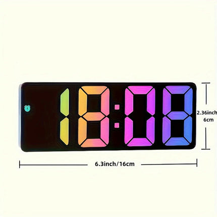 1pc LED Digital Electronic Clock, Bedside Alarm Clock Alarm Clock With Temperature Display, Bedroom Clock